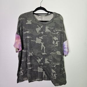 Camo tye dye tshirt